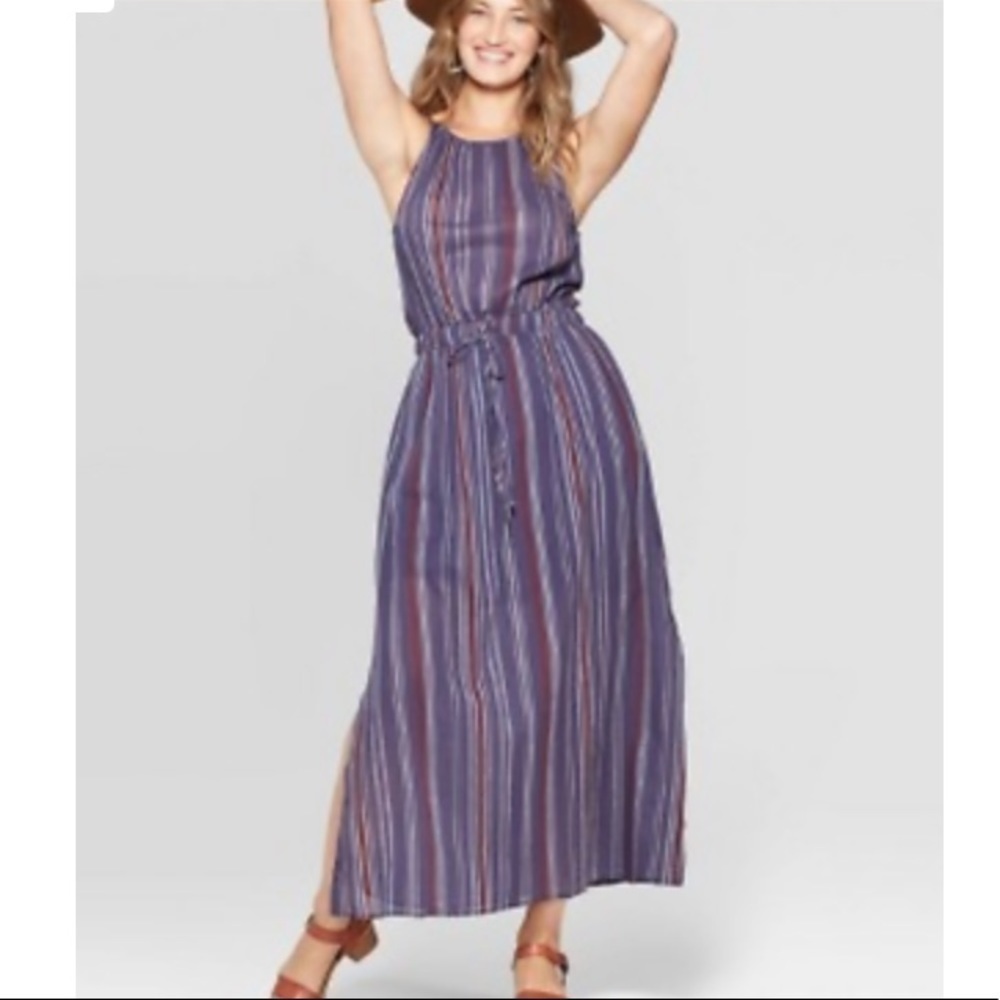 Universal Thread Striped Maxi Dress - image 1